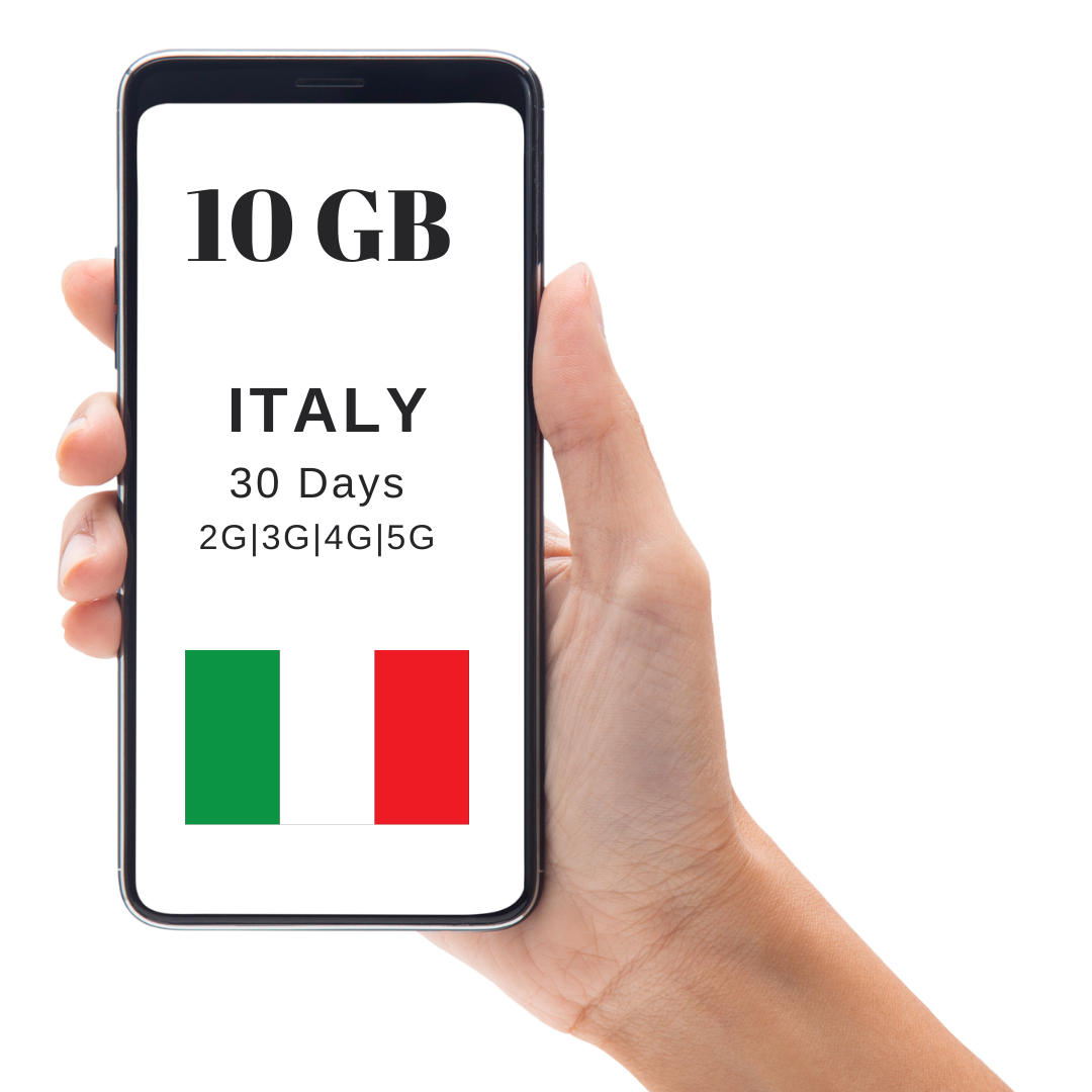 10 GB Italy 30 Days